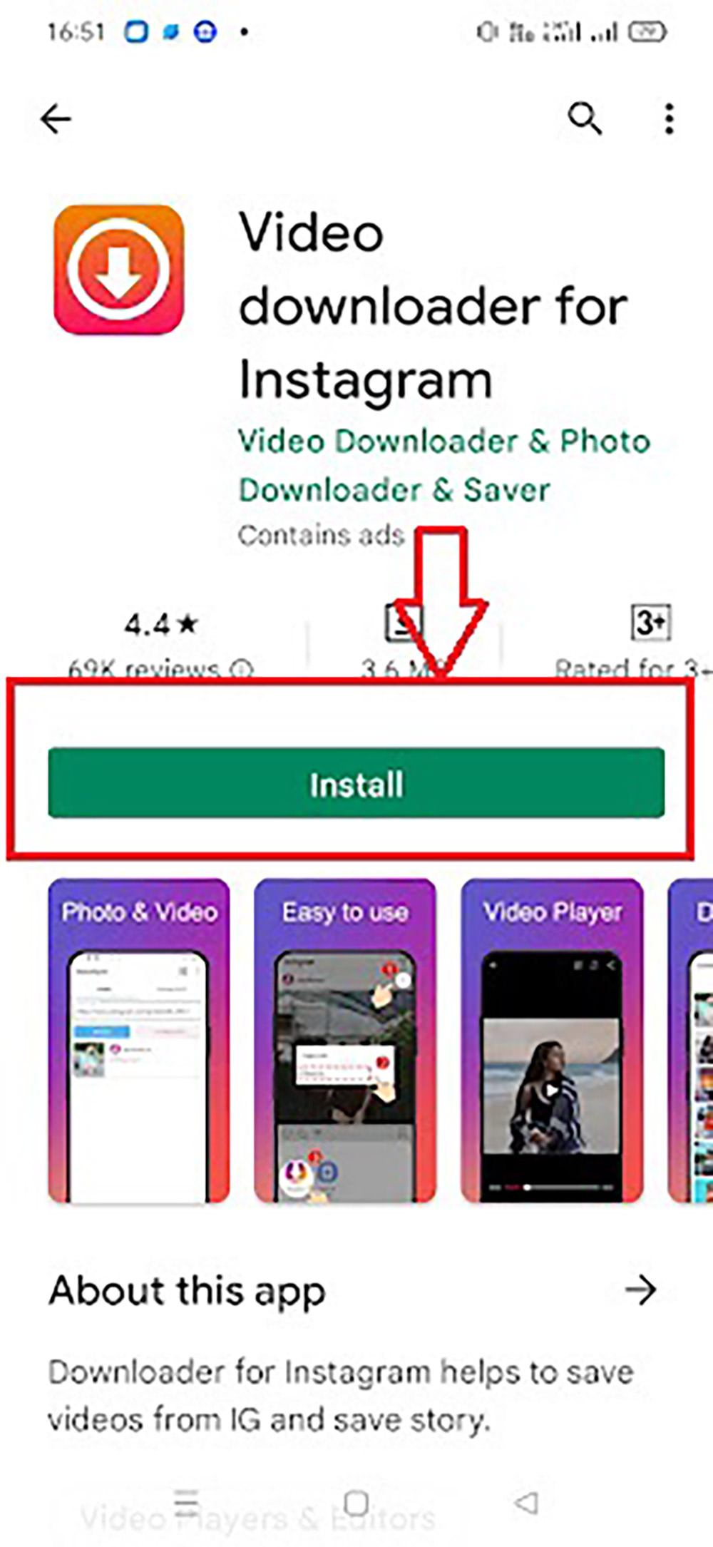 descargar Instagram Reels a través del descargador de videos