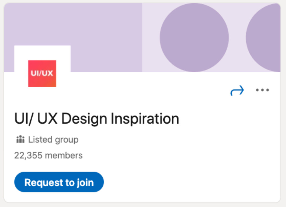 UI/ UX Design Inspiration Grupo de LinkedIn para diseñadores y desarrolladores