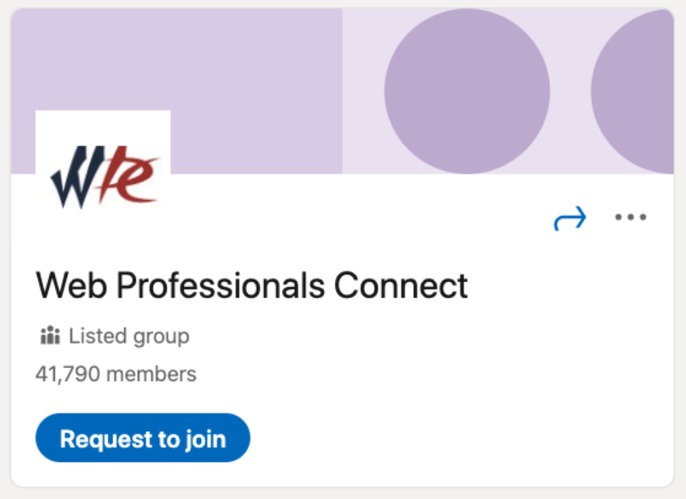 Web Professionals Connect LinkedIn Group para diseñadores y desarrolladores