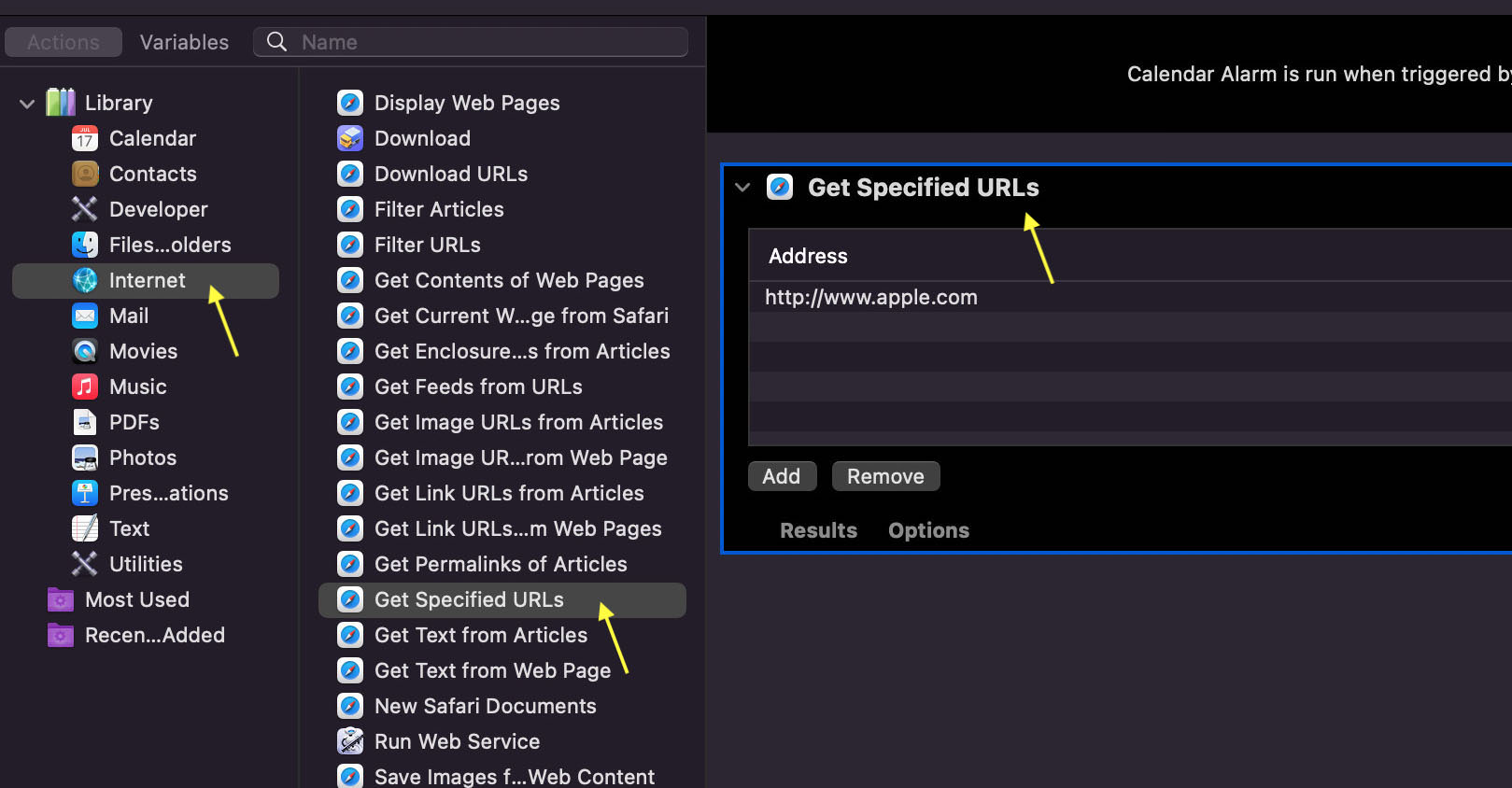 obtener direcciones URL específicas