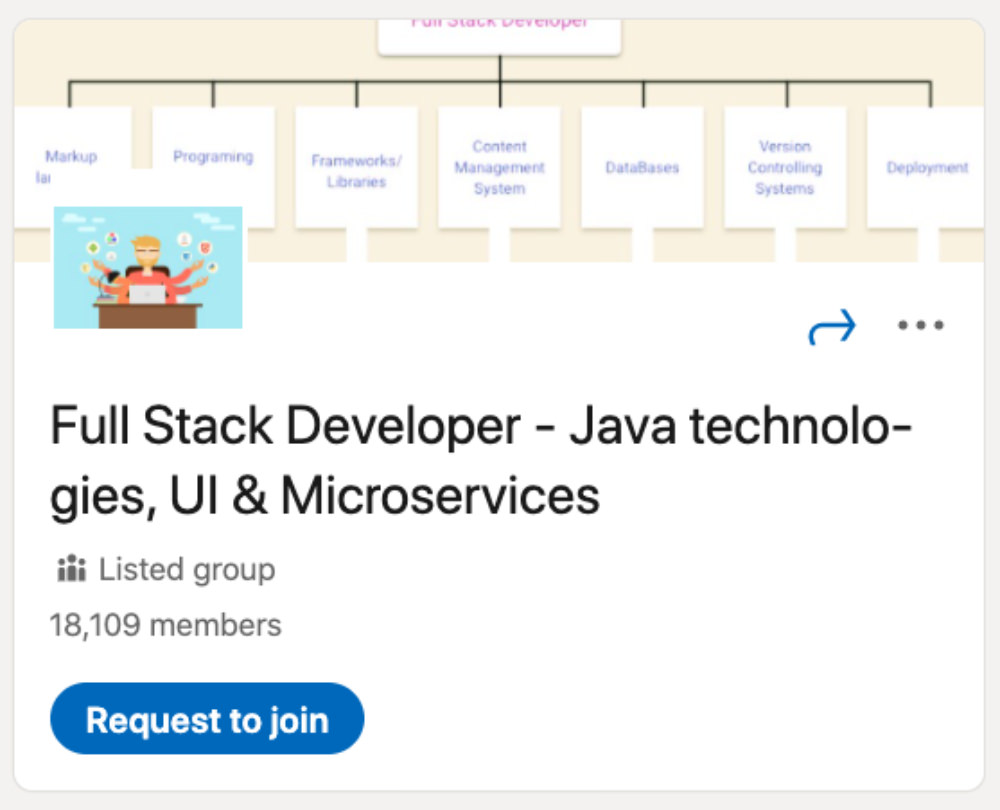 Full Stack Developer - Tecnologías Java, UI y Microservicios Grupo de LinkedIn para diseñadores y desarrolladores