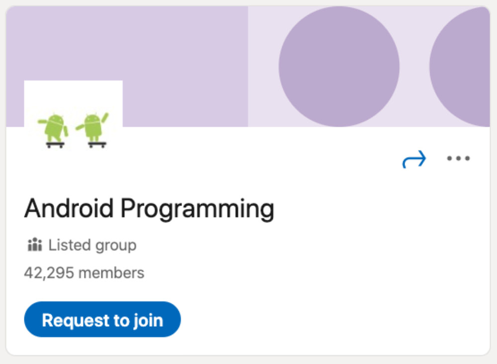 Programación de Android Grupo de LinkedIn para diseñadores y desarrolladores