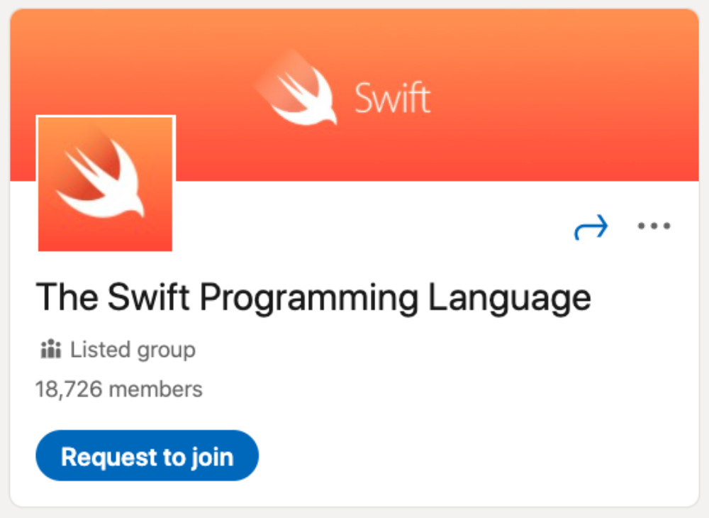 El grupo de LinkedIn del lenguaje de programación Swift para diseñadores y desarrolladores