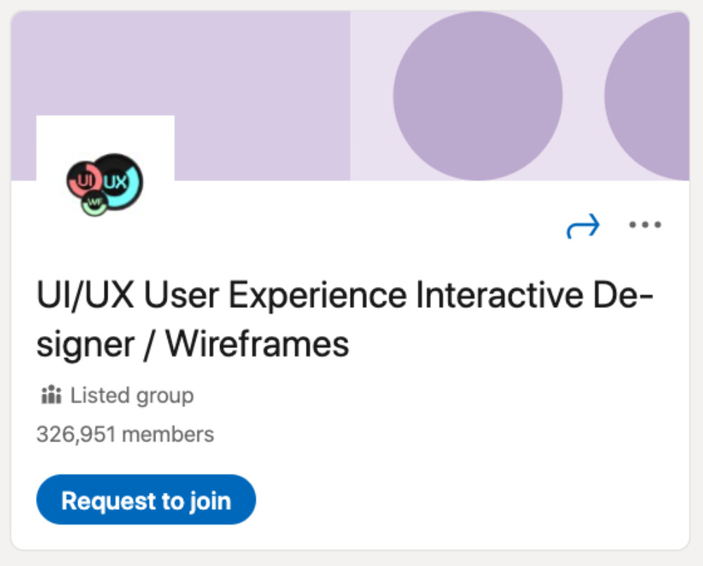 Experiencia de usuario de UI/UX Diseñador interactivo / Wireframes Grupo de LinkedIn para diseñadores y desarrolladores