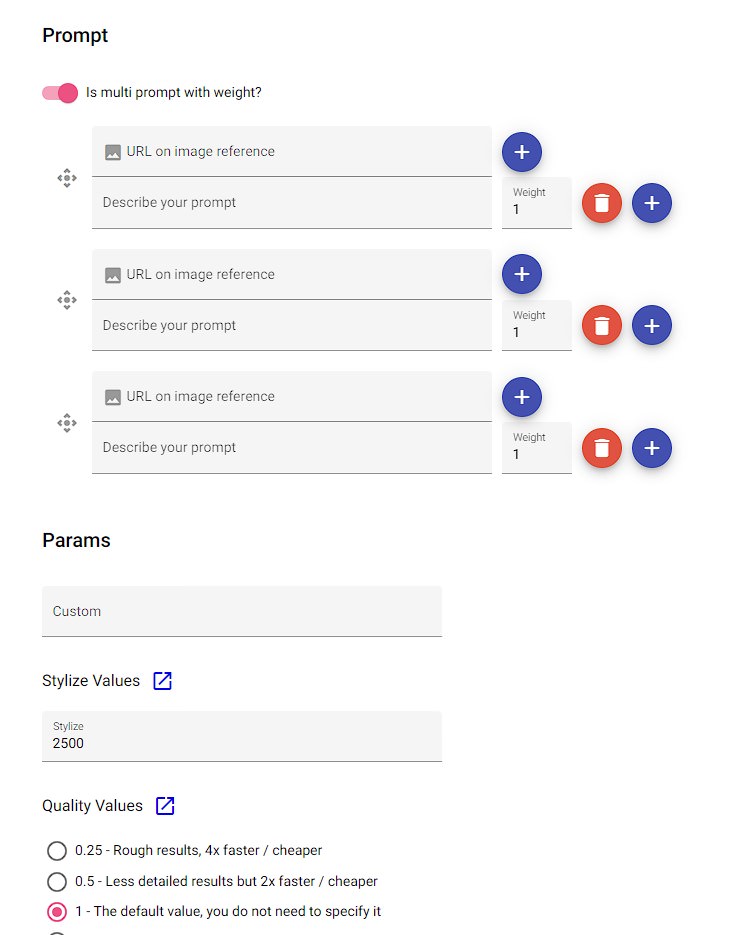 Recursos de avisos a mitad de camino - MJPromptBuilder