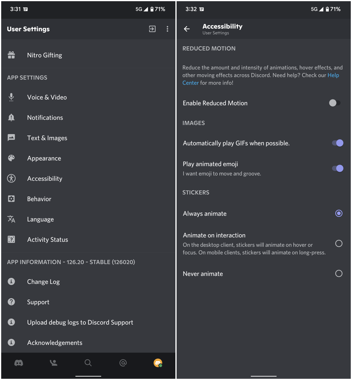 Ajustes de accesibilidad en Discord