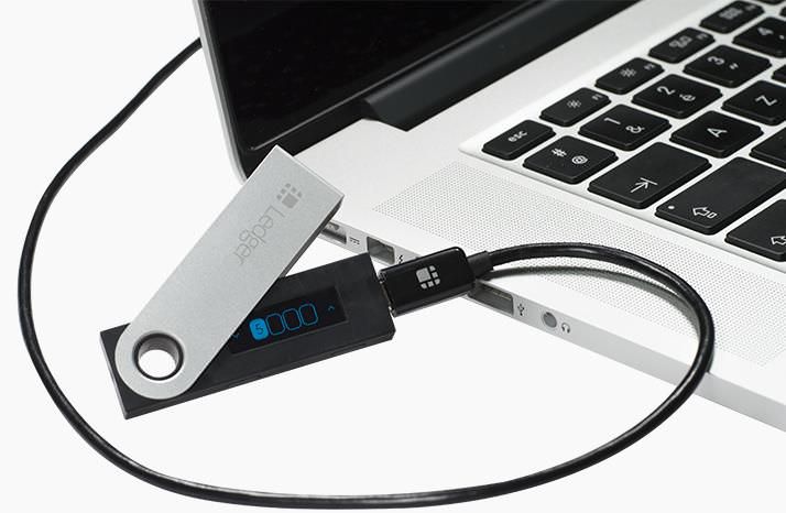 Ledger Nano S se conecta a través de USB