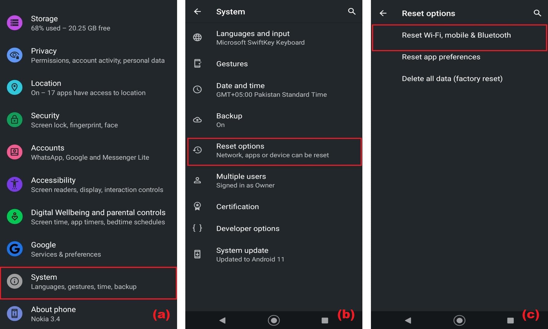 solucionar problemas de wifi android