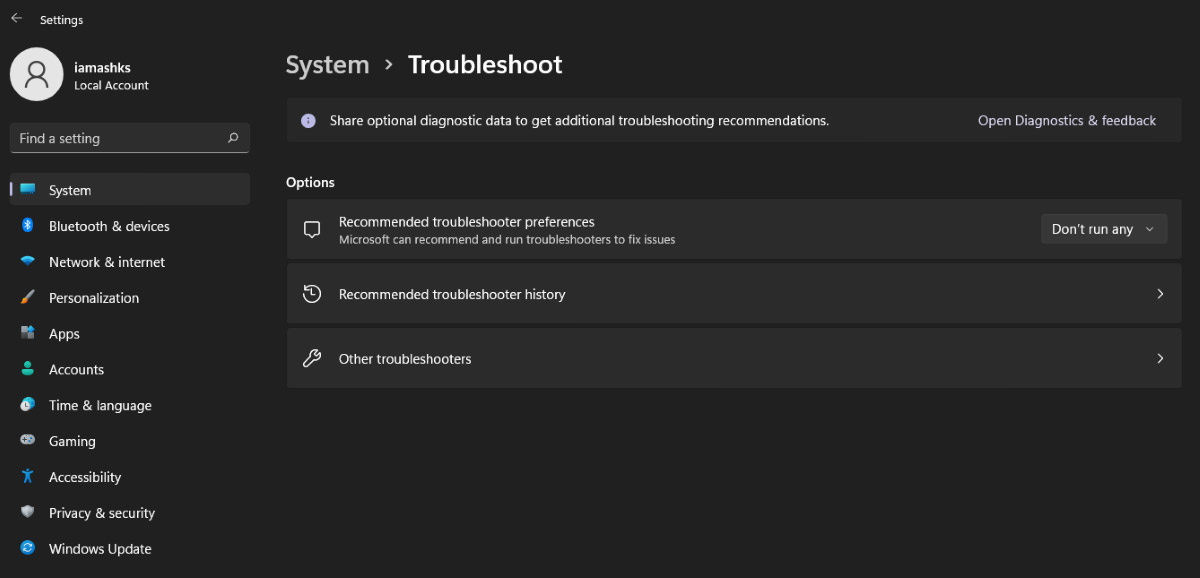 Solucionar problemas en Windows 11