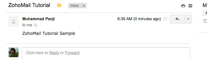 Zohomail-tutorial-test-email-1